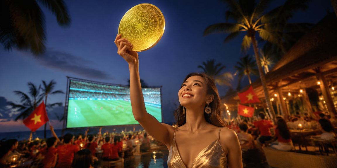 Người dùng Việt Nam đặt cược bóng đá qua ứng dụng di động tại lễ hội Phú Quốc