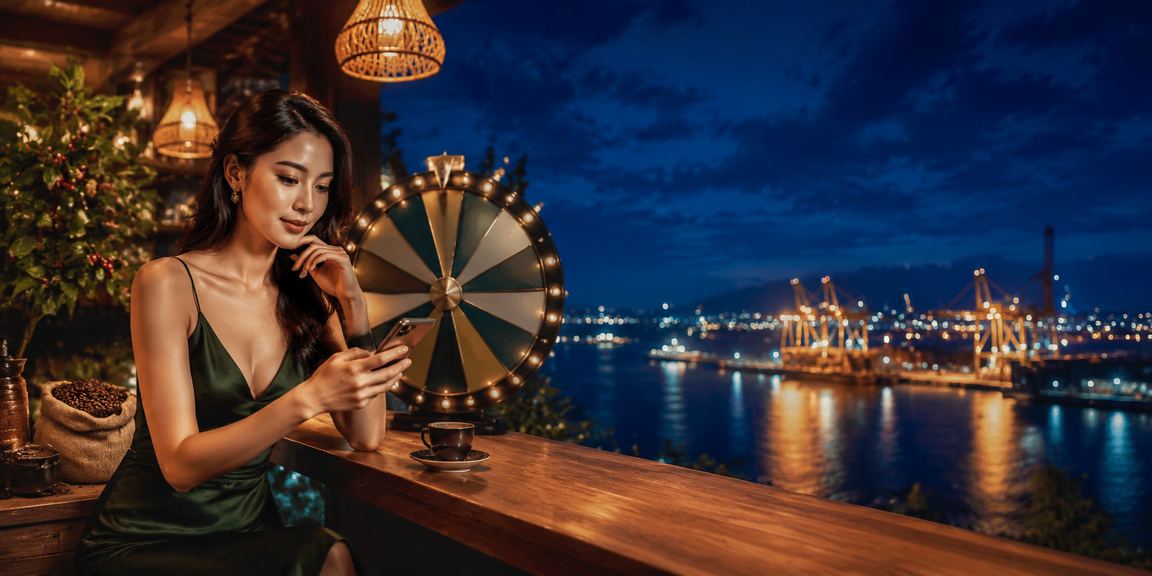 Người chơi tại Vũng Tàu theo dõi kết quả quay thưởng bên tách cà phê buổi sáng